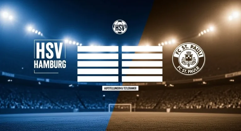 Aufstellungen: Teilnehmer: HSV gegen FC St. Pauli – wenn Namen mehr sagen als Worte Aufstellungen: Teilnehmer: HSV gegen FC St. Pauli